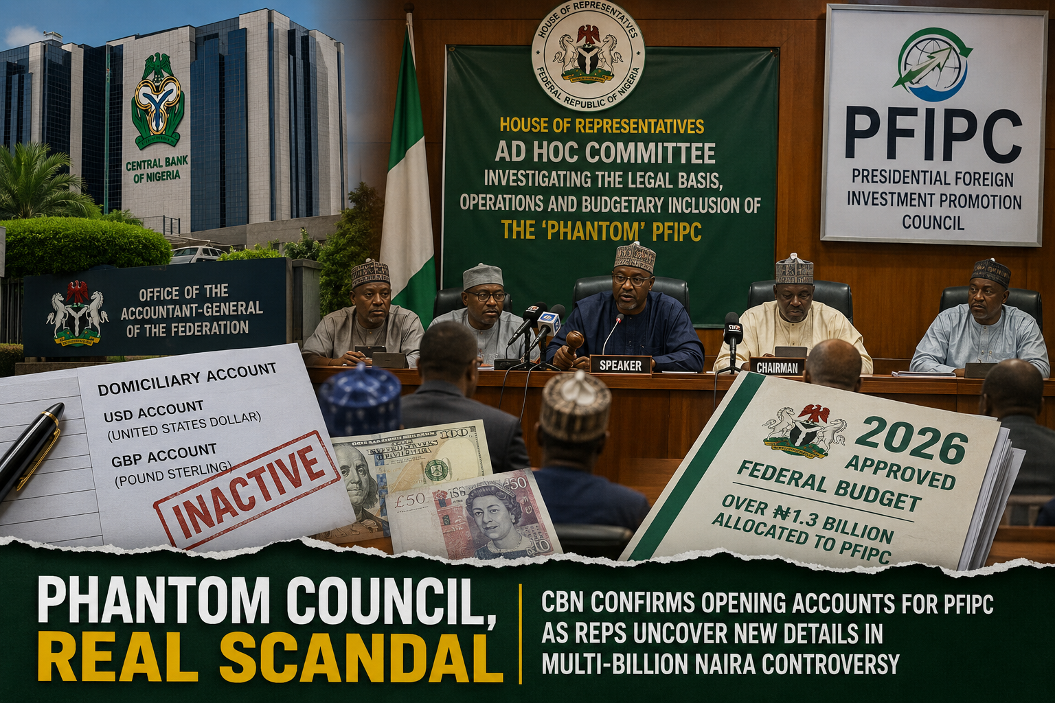 Phantom Council, Real Questions: CBN Confirms Opening Accounts for PFIPC as Reps Uncover New Details in Multi-Billion Naira Scandal